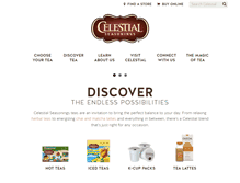 Tablet Screenshot of celestialseasonings.com